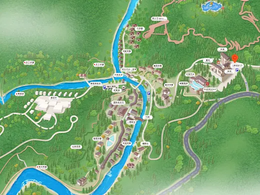 玉溪结合景区手绘地图智慧导览和720全景技术，可以让景区更加“动”起来，为游客提供更加身临其境的导览体验。